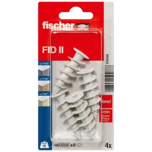 Fischer FID II szigetelő dübel, 8x35mm, 4 darab, könnyű rögzítésekhez hőszigetelésen.