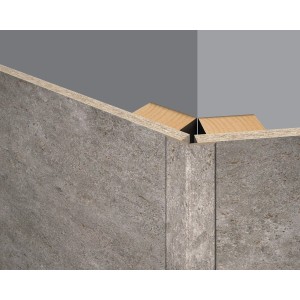 Egger Decowall FL003 Rovigo beton falburkoló hajlítható szegélyléc, sarok megoldás.