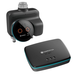 Gardena Smart Dual Water Control átjáróval az okos kerti öntözéshez.