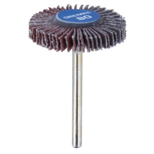 Dremel 4,8 mm-es csiszoló lamellás korong, tartozék miniatűr szerszámokhoz felületek csiszolásához.