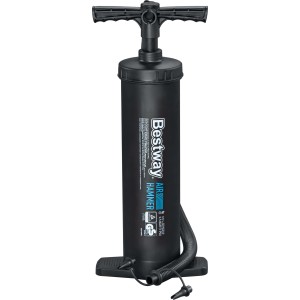 Bestway Air Hammer dupla működésű dugattyús pumpa, 3500 ml, fekete. Légszivattyú felfújható csónakokhoz és matracokhoz.