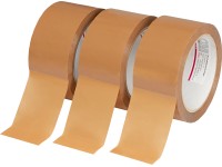 Csomagolószalag-készlet 3 darabos 48 mm x 66 m barna