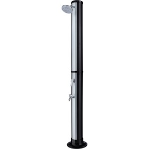 Szolár kültéri zuhany lábmosóval, 214 cm magas, a kertbe. Frissítő a forró napokon.