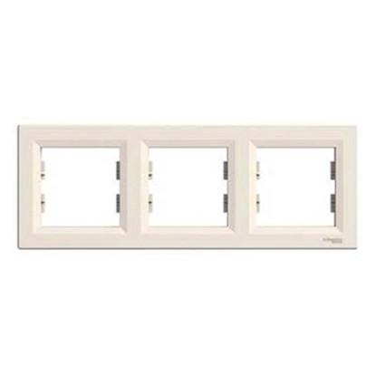 Asfora keret hármas vízszintes bézs