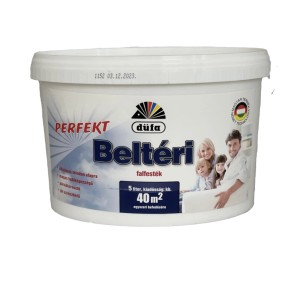 Vödör fehér beltéri falfesték (t.b.t.) a düfa-tól, falra és mennyezetre.