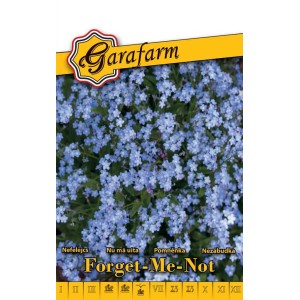 Ne felejts virágmag csomag a Garafarm-tól, kék virágokkal.