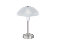 Trio Donna LED asztali lámpa 30 cm 4,5 W matt nikkel - alabástrom Trio Donna LED asztali lámpa 30 cm 4,5 W matt nikkel - alabástrom