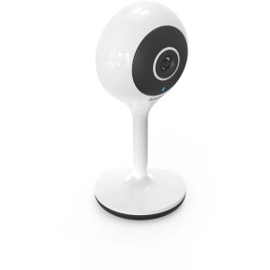 Fehér Hama Smart WiFi 1080p WLAN kamera beltéri megfigyeléshez.