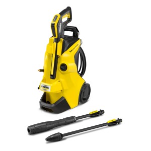 Kärcher K 4 Power Control magasnyomású mosó, 130 bar, sárga/fekete, tartozékokkal.