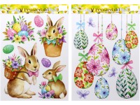 Húsvéti ablakdísz 2-féle változatban 29 cm x 41 cm