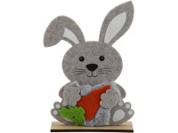 Dekor-nyuszi 19 cm x 12 cm x 4,5 cm szürke