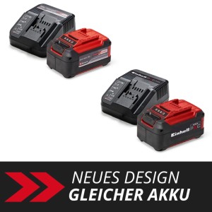 Einhell PXC Starter-Kit 5,2 Ah: Két szett akkumulátorral és töltővel. Új design, ugyanaz az akku.