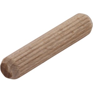 wolfcraft Bükkfa tipli, 8x40mm, bordázott a biztos tartásért.