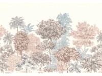 Komar vlies fotótapéta Painted Trees 400 cm x 280 cm