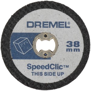 Dremel SC476 műanyag vágókorong, 38 mm, SpeedClic rendszer a gyors szerszámcseréhez.