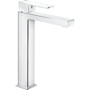 Modern, magas baliv WT-380 króm mosdó csaptelep pultra szerelhető mosdókagylókhoz.