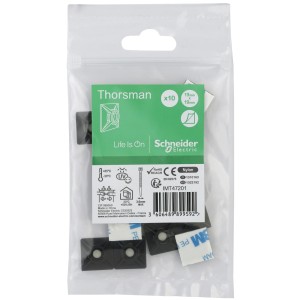 Schneider Electric Thorsman öntapadó talpak, 10 db-os csomag, fekete, 19x19mm, kábelkötegelőkhöz.