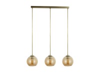 Searchlight Balls három foglalatos függeszték borostyán üveggel E27 60W