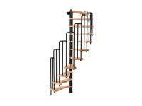 Minka csigalépcső Metallica bükk-fekete 130 cm