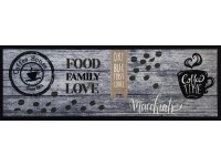 Konyhai futószőnyeg Macchiato szürke csúszásmentes 50 cm x 150 cm