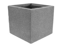 A.H.G. fibreclay virágláda homokkő szögletes kifolyó furattal szürke