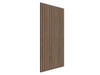 Akusztikus panel falburkolat dió MDF fekete akusztikus filcen fekete 119,8 cm Akusztikus panel falburkolat dió MDF fekete akusztikus filcen fekete 119,8 cm