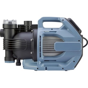 Kerti szivattyú 6000 l öntözéshez, 900 W, max. 6000 l/h áramlási sebesség, előszűrővel.
