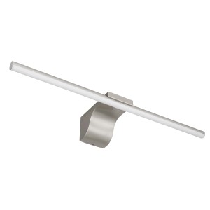 Modern Globo Pepe LED fali lámpa, fém színek, 60,8 cm széles. Energiatakarékos és fröccsenésálló.