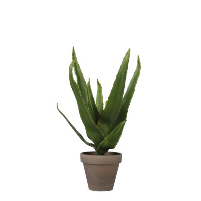 Mica Decorations Aloe Vera művirág Stan cserépben 16 cm x 30 cm zöld