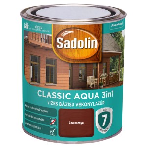Sadolin Classic Aqua 3in1 falazúr, Cseresznye (Cseresznye) színben.