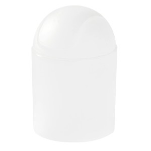 Fehér CMI Yap lengőfedeles szemetes, 3,5 l, fürdőszobába és WC-be.
