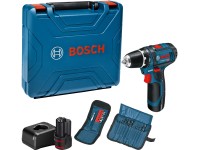 Bosch Professional GSR 12 V-15 akkus csavarozó 2 akkuval tartozékkal táskában Bosch Professional GSR 12 V-15 akkus csavarozó 2 akkuval tartozékkal táskában