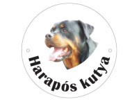 Kutyatábla műanyag 