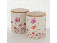 Cosmea tárolóedény-készlet 2 részes 17 cm x 14 cm x 17 cm