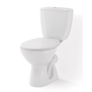 Fehér t.b.t. WC szett tartállyal és ülőkével.