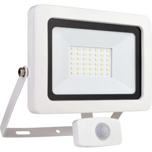 Fehér REV Ritter LED reflektor Flare 30W szenzorral. Reflektor mozgásérzékelővel.