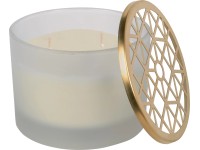 Blush Bordeaux illatgyertya üvegben tetővel átmérő 11,1 cm x 8,1 cm fehér-arany Blush Bordeaux illatgyertya üvegben tetővel átmérő 11,1 cm x 8,1 cm fehér-arany