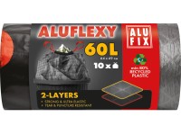 Alufix aluflexy szemeteszsák zárószalagos 60 l / 10db Alufix aluflexy szemeteszsák zárószalagos 60 l / 10db