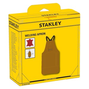 Stanley bőr hegesztőkötény csomagolása, hegesztőgép tartozék.