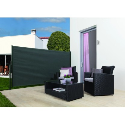 OBI Livingston függőleges napellenző ponyva cölöppel, antracit 3,0 m x 1,5 m