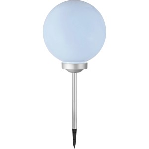 Trani LED szolár gömblámpa, Ø 20 cm, leszúrótüske a kertbe.