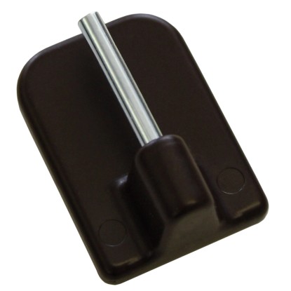 Gardinia öntapadós vitrázsakasztó 11 mm magas barna