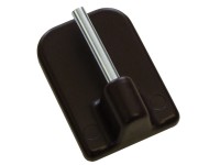 Gardinia öntapadós vitrázsakasztó 11 mm magas barna