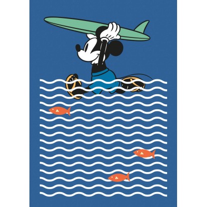 Komar vlies fotótapéta Mickey gone Surfin' 200 cm x 280 cm