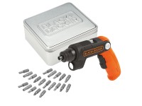 Black + Decker 3,6 V marokcsavarozó beépített lámpával 20 csavarozófejjel Black + Decker 3,6 V marokcsavarozó beépített lámpával 20 csavarozófejjel