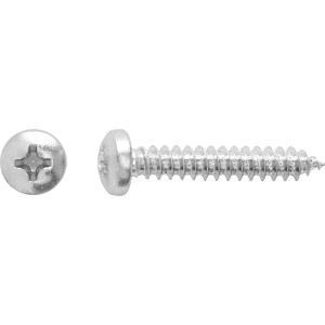 Univerzális csavar Ø 3,5 x 13 mm, pan fejjel és PH meghajtással, ezüst színű.