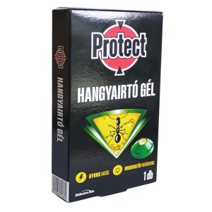 Protect Hangyairtó gél, hangyairtás gél formában, fekete csomagolás.