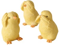 Boltze Chicky dekor figura 3-féle változatban sárga