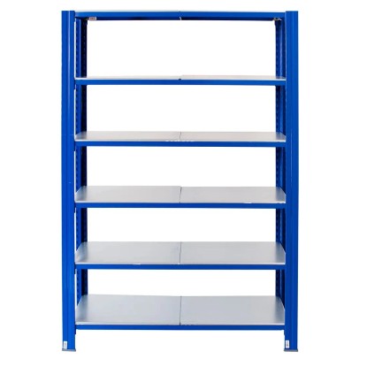 AR Shelving T profilos polcállvány kék és horganyzott 250x120x40 cm 6 polc 180kg