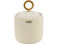 baliv Cosy Wave trend kozmetikai doboz polirezin fém krémszínű-arany baliv Cosy Wave trend kozmetikai doboz polirezin fém krémszínű-arany